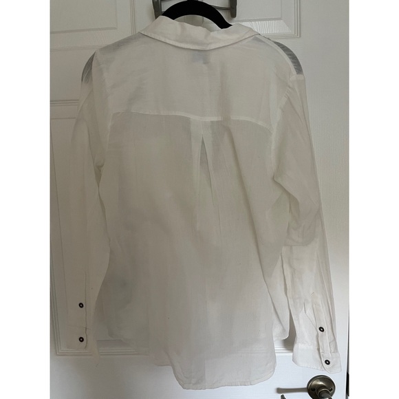 Lucky Brand White Button Down Top NWT - Picture 2 of 3